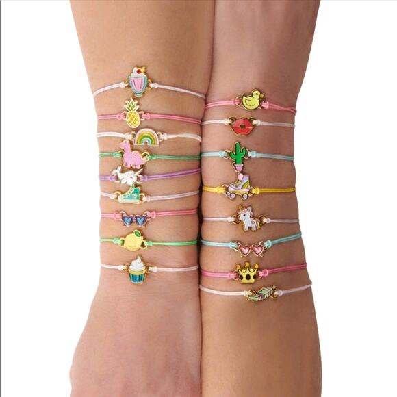 Set of (3) Lucky Fortune charm bracelets. NEW - Picture 2 of 4